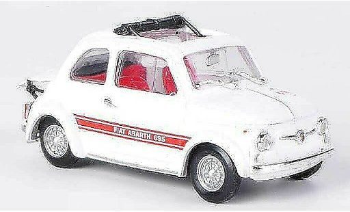 Fiat 695 Abarth SS 1/43 Brumm Assetto Corse bianco/rosso apertoes tetto pieghevole 1968 modellini auto