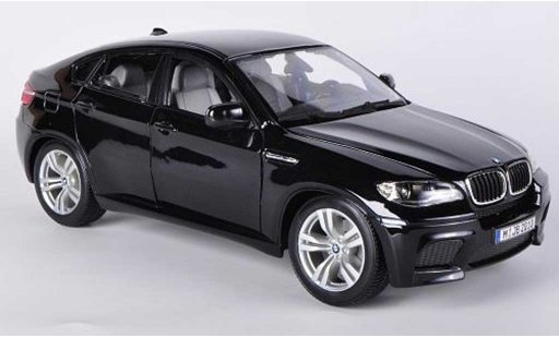 Bmw X6 M 1/18 Burago E71 nero modellini auto