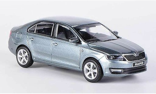 Skoda Rapid Base 1/43 Abrex antracite 2012 modellini auto