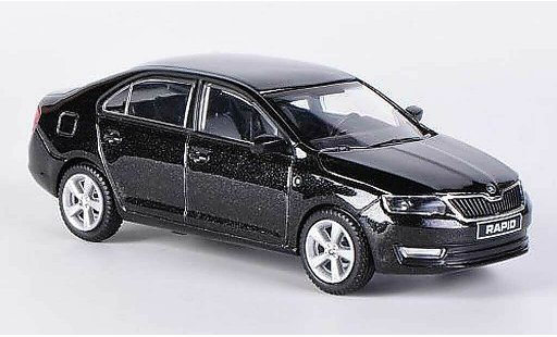 Skoda Rapid Base 1/43 Abrex nero 2012 modellini auto