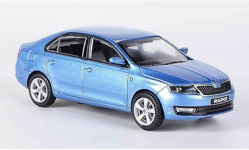 Skoda Rapid Base 1/43 Abrex blu 2012 modellini auto