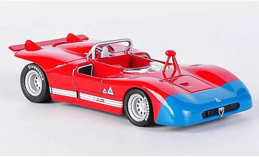 Alfa Romeo 33.3 prototipo 1/43 M4 1971 rosso/blu modellini auto