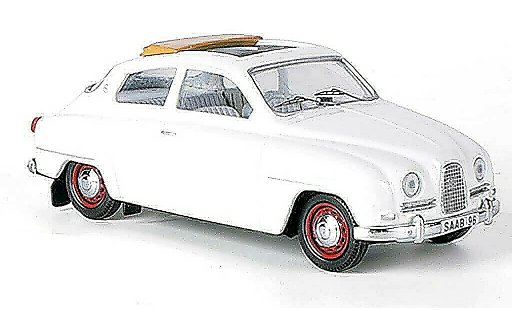 Saab 96 Base 1/43 Skandinavisk bianco geoffnetes tetto pieghevole 10 modellini auto