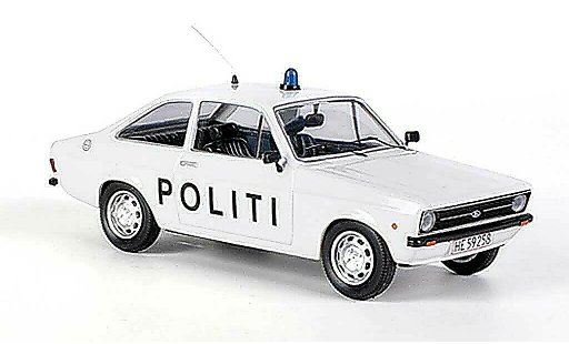 Ford Escort Berlina 1/43 Skandinavisk Politi Polizia (DK) modellini auto