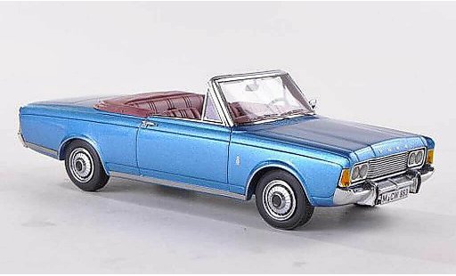 Ford Taunus 17M P7 1/43 Neo (P7b) 26M Cabrio Deutsch blu limitata Auflage 300 pezzo modellini auto