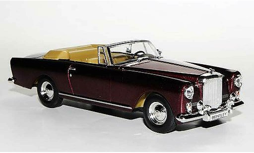 Bentley Continental cabriolet 1/43 Yat Ming S2 DHC Park Ward rosso LHD modellini auto