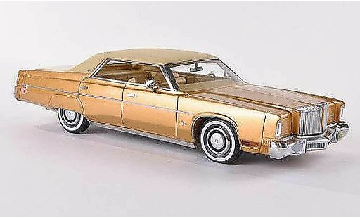 Chrysler Imperial Hardtop 1/43 Neo 4-Door Sedan gold/beige opaco 1975 modellini auto