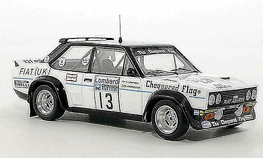 Fiat 131 Abarth 1/43 Trofeu No.13 Chequered Flag S.Andreasson / S.Lampinen RAC Rally Gran Bretagna 1977 modellini auto