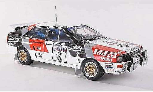 Audi Quattro a2 1/43 Sun Star No.3 Pirelli/BBS Rally Grande-Bretagne 1983 S. Blomqvist/B.Cederberg modellini auto