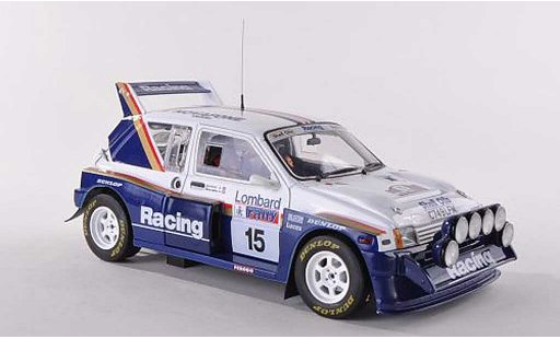 MG Metro 6R4 1/18 Sun Star No.15 Rothmans RAC Rally 1986 J.McRae/I.Grindrod modellini auto