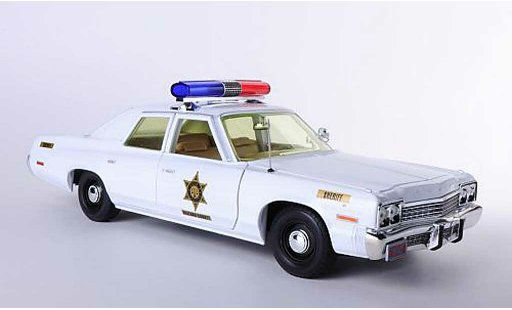 Dodge Monaco 1974 1/18 Johnny Lightning Hazzard County Sheriff The Dukes of Hazzard - Rosco Patrol Car modellini auto