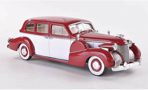 Cadillac Fleetwood Series 75 1/43 WhiteBox V8 Sedan rosso/bianco 1939 modellini auto