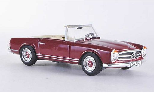 Mercedes 230 SL 1/43 WhiteBox (W113) rosso 1963 modellini auto