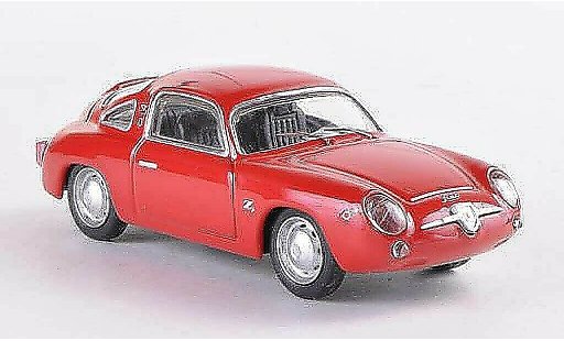 Fiat 750 Abarth 1/43 Best Zagato rosso 1958 modellini auto