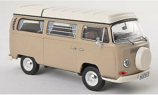 Volkswagen T2 A 1/43 Premium ClassiXXs Camping (neues toit rabattable Ersatzrad) grigio modellini auto
