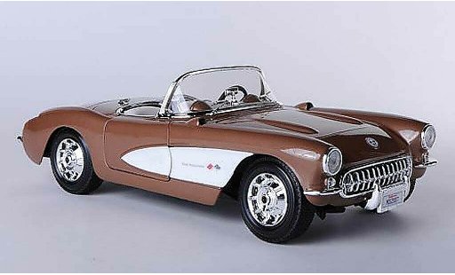Chevrolet Corvette Convertible 1/18 Maisto C1 (C1) marrone/bianco modellini auto