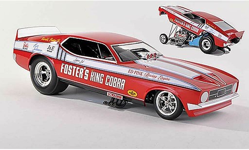 Ford Mustang Funny Car 1/43 Ertl NHRA Foster's King Cobra modellini auto