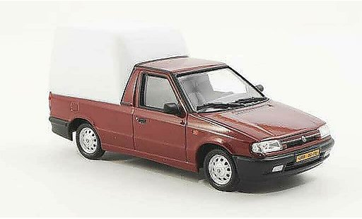 Skoda Felicia Pick-Up 1/43 Abrex rosso/bianco 1996 modellini auto