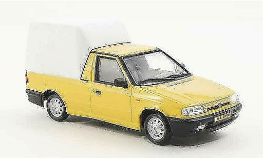Skoda Felicia Pick-Up 1/43 Abrex giallo/bianco 1996 modellini auto