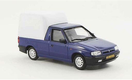 Skoda Felicia Pick-Up 1/43 Abrex blu/bianco 1996 modellini auto