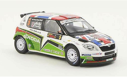 Skoda Fabia S2000 1/43 Abrex No.5 A.Mikkelsen / O.Floene Rally Zypern 2011 modellini auto