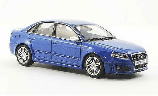 Audi RS4 berline 1/43 Minichamps (tipo B7) blu 2006 modellini auto