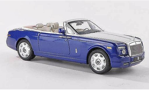 Rolls Royce Phantom 2007 1/43 IXO Drophead Coupe blu/grigio LHD modellini auto