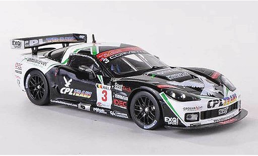 Chevrolet Corvette course 1/43 IXO STI S206 C6 R No.3 CPL Trans 24h Spa 2009 O.Gavin/J.Ruffier/M.Soulet/B.Longin modellini auto