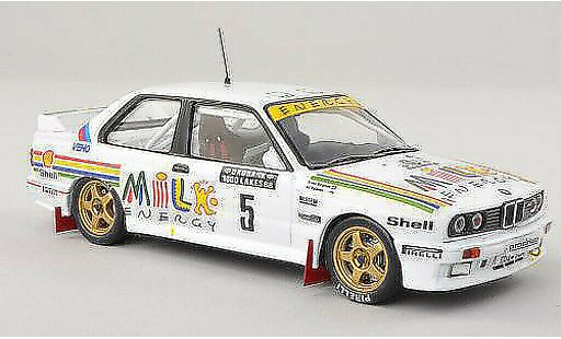Bmw M3 course 1/43 IXO E30 No.5 Milk Energy Rally 1000 Lakes 1988 A.Vantanen/B.Berglund modellini auto