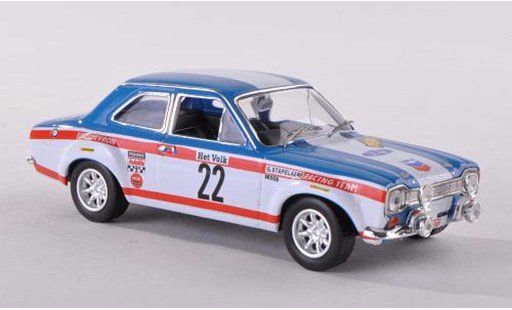 Ford Escort MK1 1/43 IXO 1600TC No.22 Chevron Rally Ypres 1970 Stapelaere/Aerts modellini auto