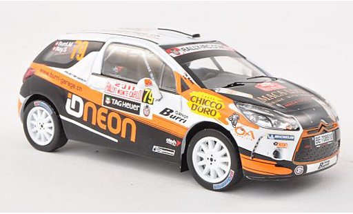 DS Automobiles DS3 R3 1/43 IXO No.79 Burri garage Rally Monte Carlo 2011 M.Burri/S.Rey modellini auto