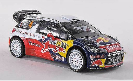 DS Automobiles DS3 WRC 2011 1/43 IXO No.4 Red Bull Monza Rally S.Loeb modellini auto