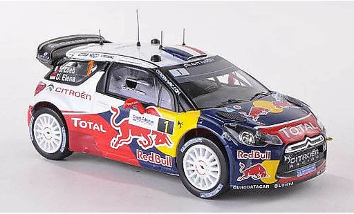 DS Automobiles DS3 WRC 2012 1/43 IXO No.1 Total Rally de France S.Loeb/D.Elena modellini auto