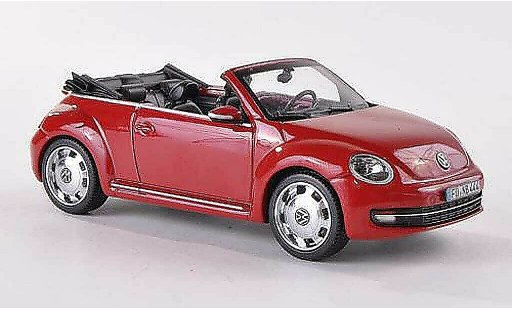 Volkswagen Beetle Cabriolet 1/43 Schuco Cabrio rosso modellini auto