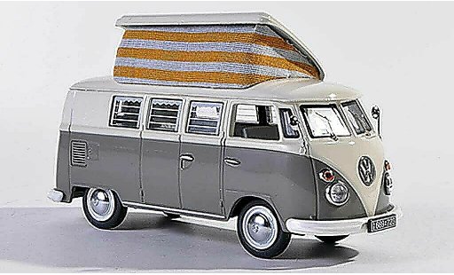 Volkswagen T1 Base 1/43 Schuco Campingbus grigio/bianco modellini auto