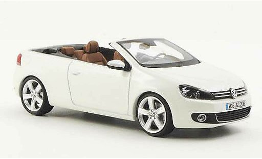 Volkswagen Golf Cabriolet 1/43 Schuco Cabrio bianco 2011 modellini auto
