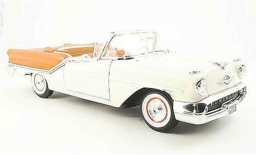 Oldsmobile Super 88 Convertible 1/18 Yat Ming Convertibile bianco/orange 1957 modellini auto