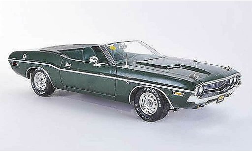 Dodge Challenger 1970 1/18 Greenlight Hemi Convertibile R/T verde modellini auto