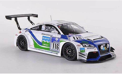Audi TT rs 1/43 Spark No.116 Besaplast 24h Nurburgring 2012 F.Kovac/M.Tschornia/F.Lesturp/K.Thiim modellini auto