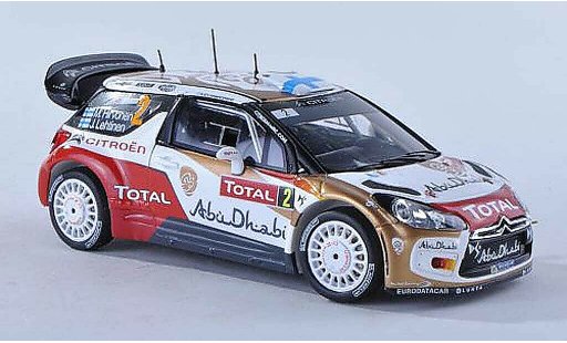 DS Automobiles DS3 WRC 2013 1/43 Spark No.2 Abu Dhabi Rally Monte Carlo M.Hirvonen/J.Lehtinen modellini auto
