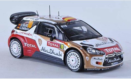 DS Automobiles DS3 WRC 2013 1/43 Spark No.10 Abu Dhabi Rally Monte Carlo D.Sordo/C.Del Barrio modellini auto