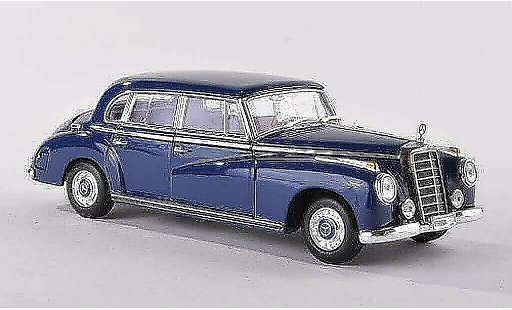 Mercedes 300 Base 1/43 Minichamps (W186 III) nero-blu 1955 modellini auto