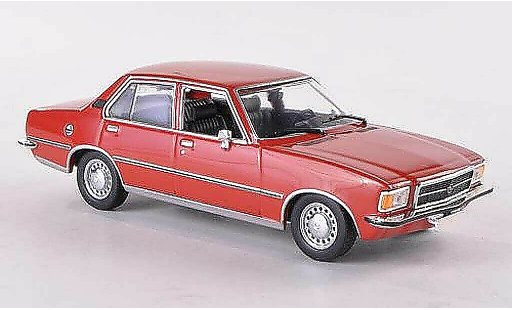 Opel Rekord D 1/43 Minichamps rosso 1975 modellini auto