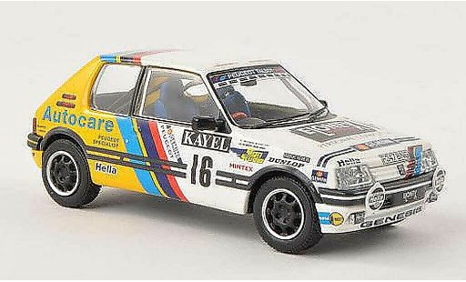 Peugeot 205 GTI 1/43 Vanguards 1.9 No.16 Kayel Graphics Rally Wales 1991 R.Burns/R.Reid modellini auto