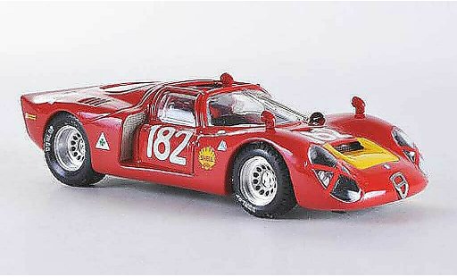 Alfa Romeo 33.2 spyder 1/43 Best 1968 Spider Targa Florio No.182 Baghetti/Biscaldi modellini auto