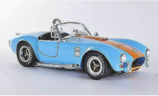 AC Cobra shelby 427 1/18 Shelby Collectibles S/Cblu con orangenen strisce 1966 modellini auto