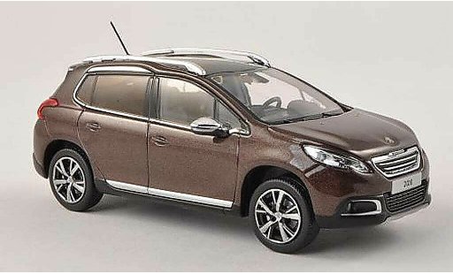 Peugeot 2008 Base 1/43 Norev nero-brun 2013 modellini auto