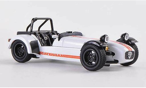 Caterham Super Seven JPE 1/43 Kyosho bianco/orange modellini auto
