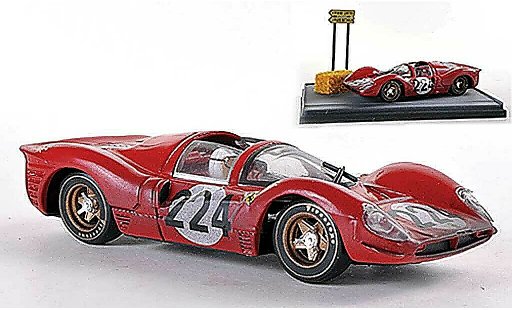 Ferrari 330 P4 1/43 Brumm No.224 Nino Vaccarella Targa Florio 1967 modellini auto