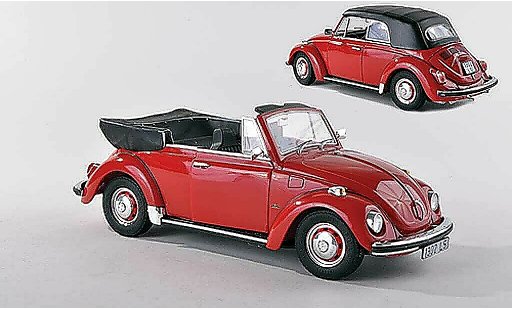 Volkswagen Coccinelle Cabriolet 1/18 Revell 1302 LS rosso modellini auto